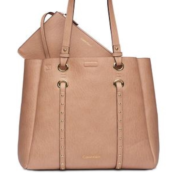 Calvin Klein Handbags - Calvin Klein Studded Cora Laptop Tote Bag NWT